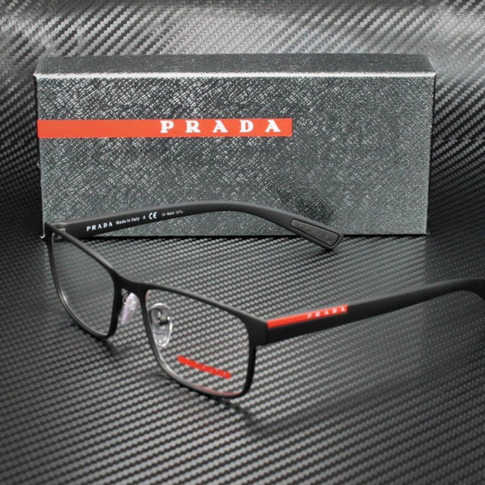 Prada Men's Black Rubber Eyeglasses!